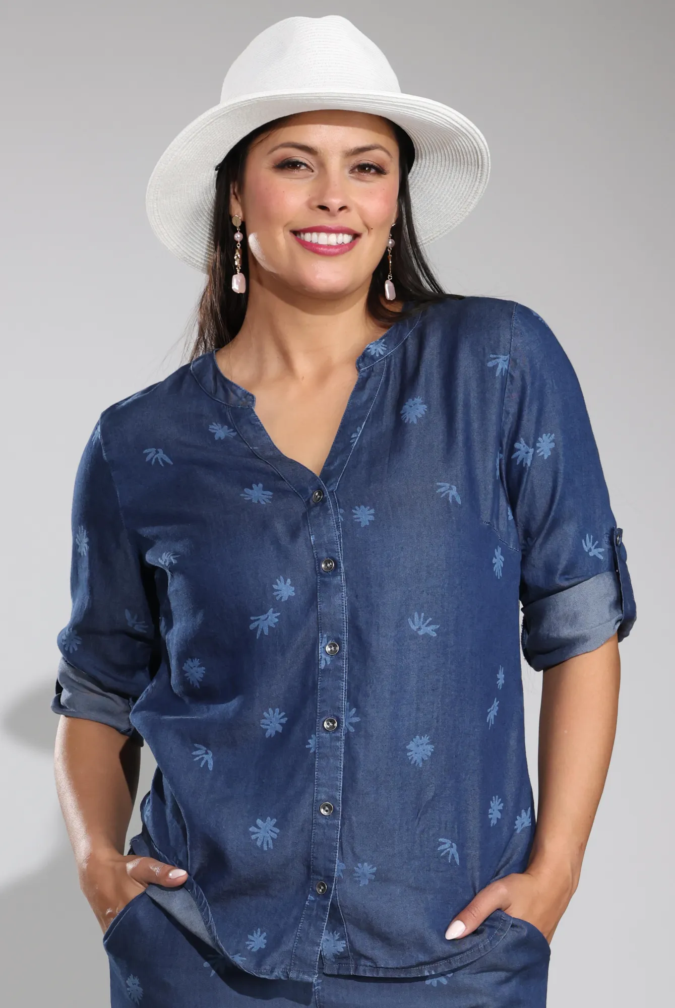 Shirt | Chalk Daisy | 6641C1 Anti Pilling Treatment Casual Wearable