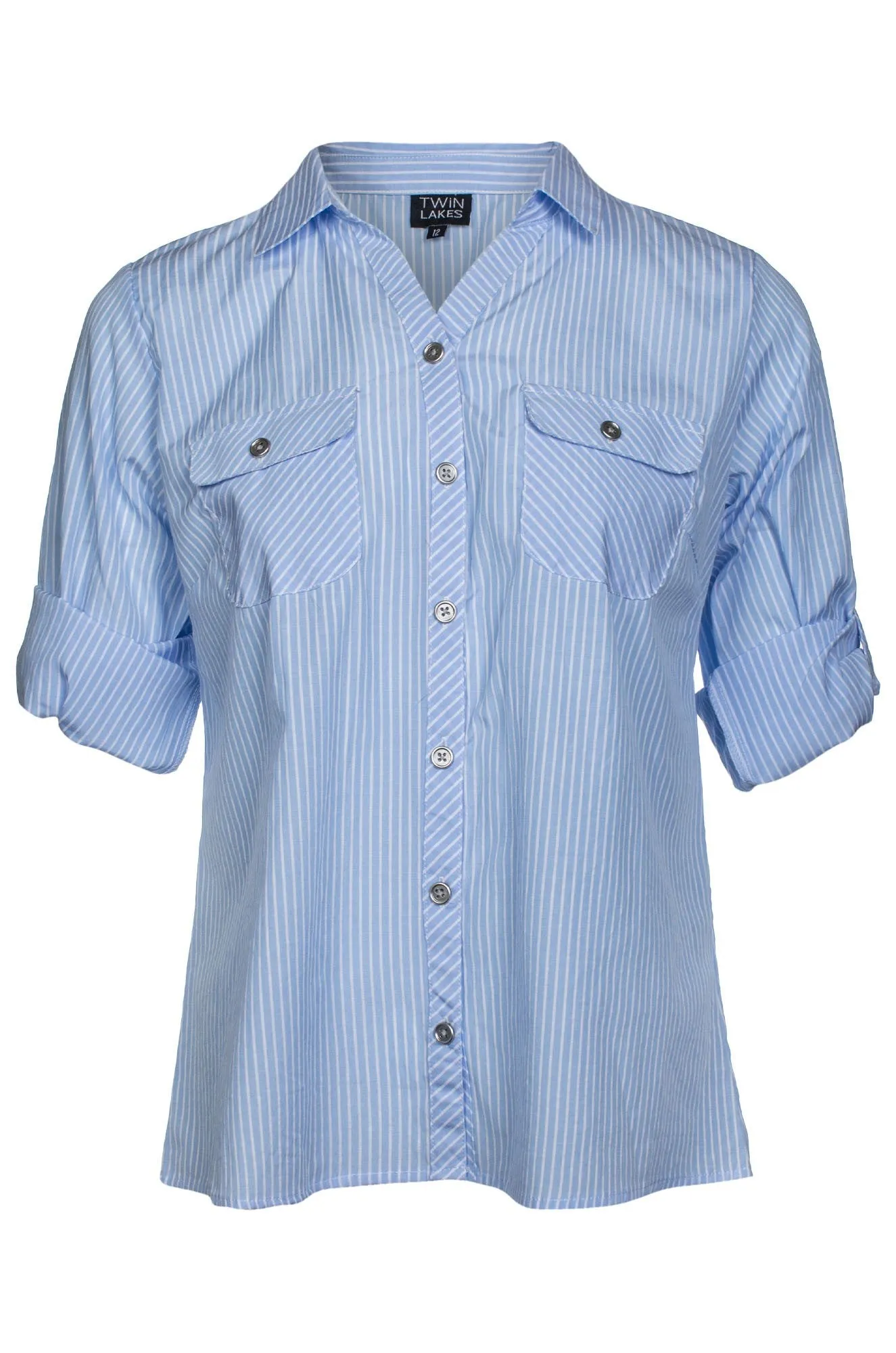 Shirt | Sky Narrow | 6162C1 Soft Cotton Feel