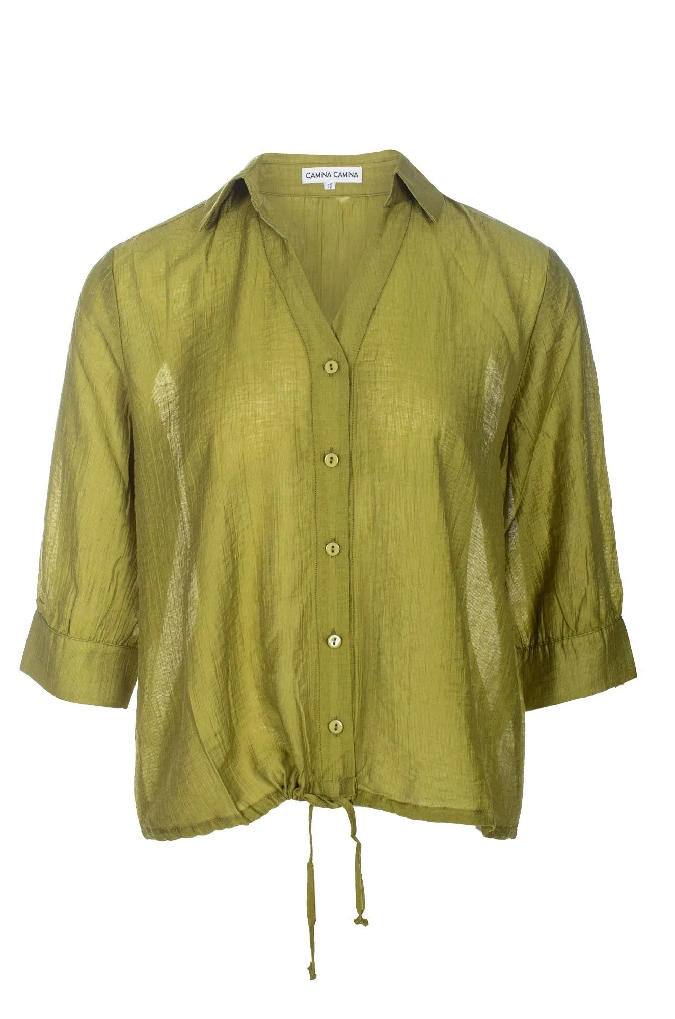 Shirt with waist tie | Apple | 0103C1 Sports Apparel Breathable Comfort