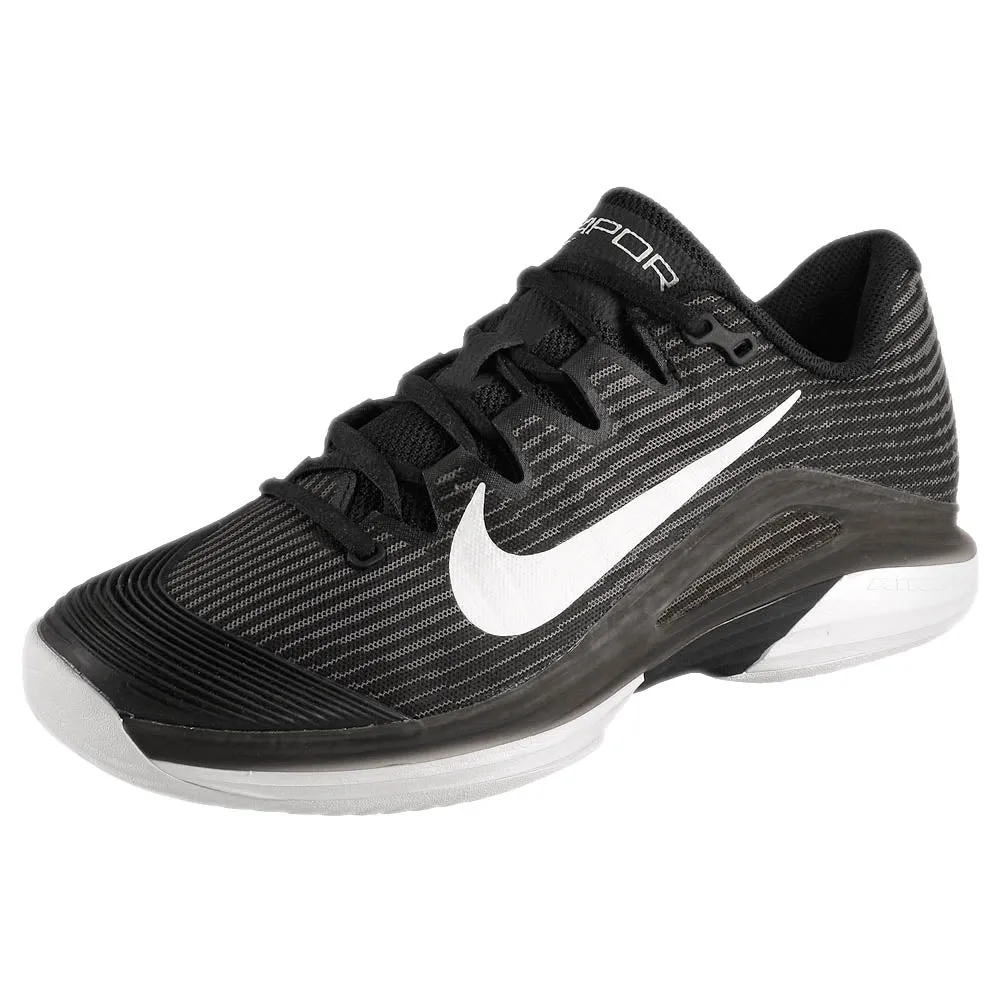 Nike Women's Air Zoom Vapor 12 - Black/White Shock Absorbing Heel Heat Resistant Materials
