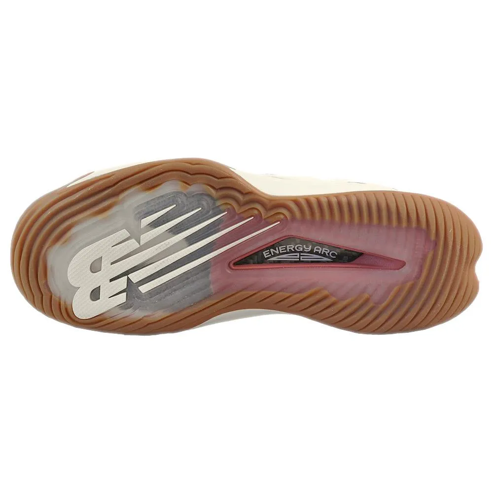 Reinforced Lateral Support Asymmetric Support Structure New Balance Women's Coco CG1 - D Width - White/Brown