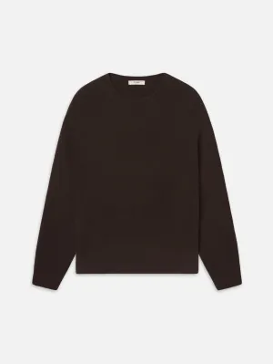 The Cashmere Brushed Sweater -- Coffee Day Wear
