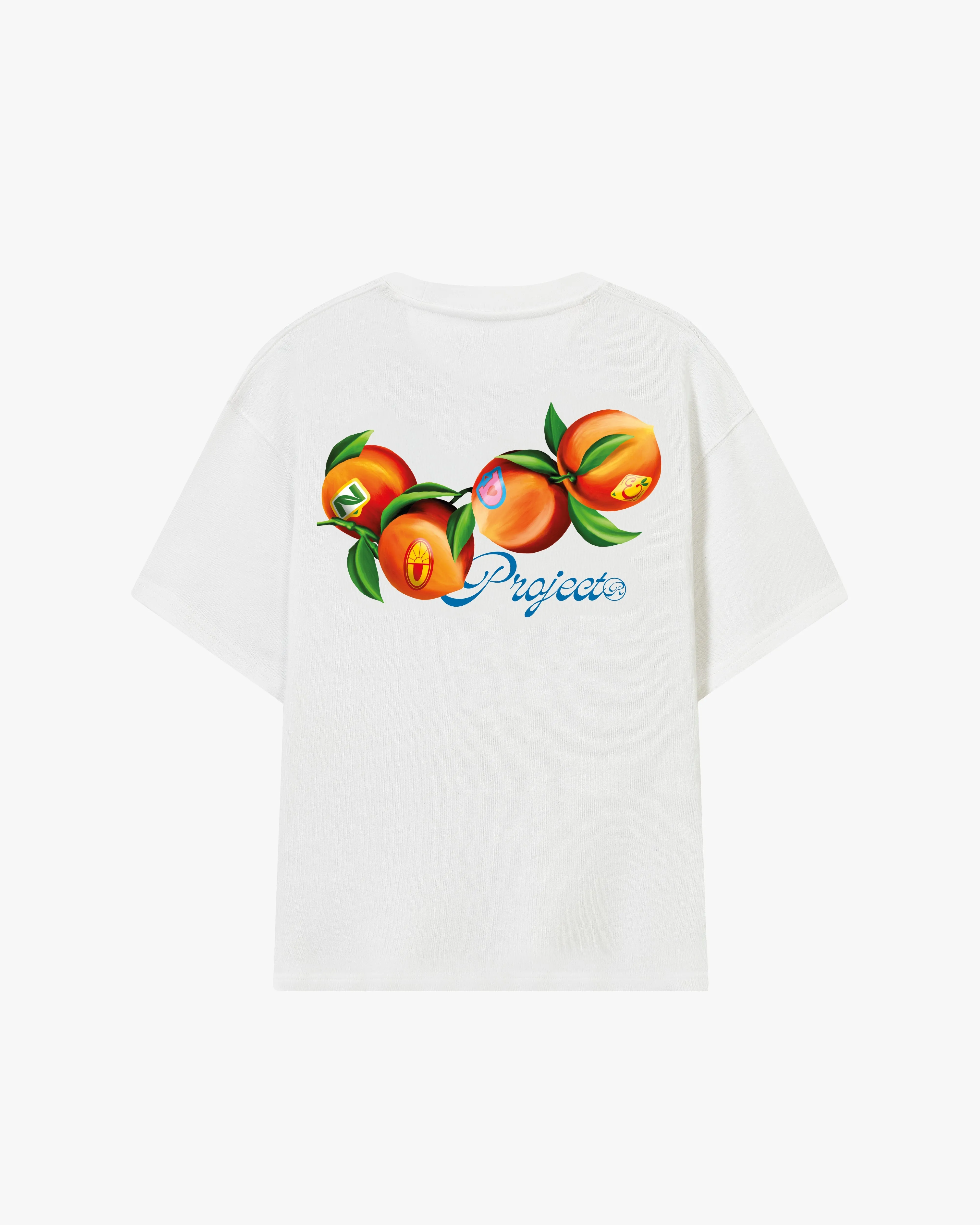 Natural Fiber Blend Peach Tee White