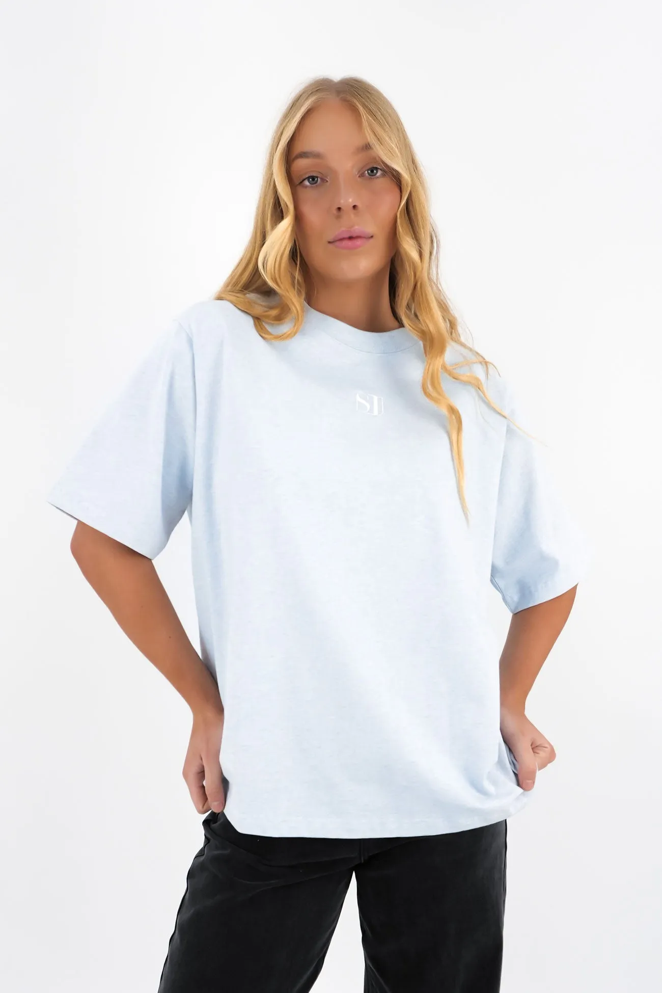 Seasonal Layering Sporty Appeal Silent Luxe Tee Blue