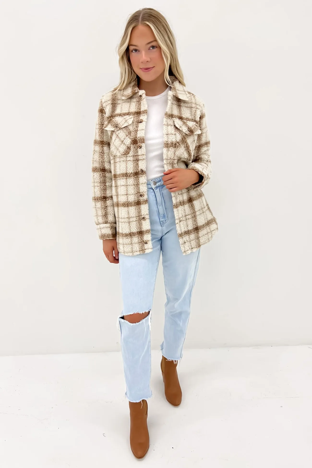 Silent Sherpa Jacket Cloud Basic Travel Fit Wind Resistant Fabric