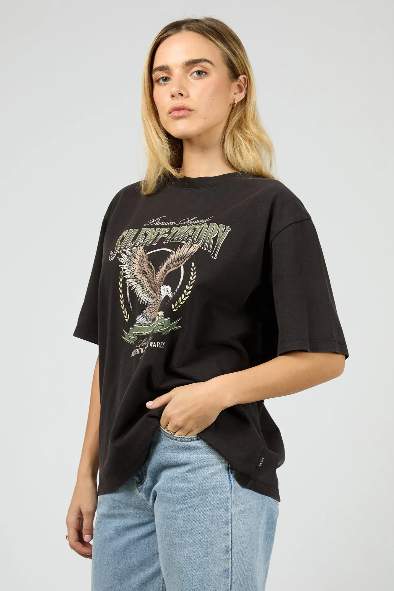 Fit For All Silent Theory Airborne Tee Washed Black