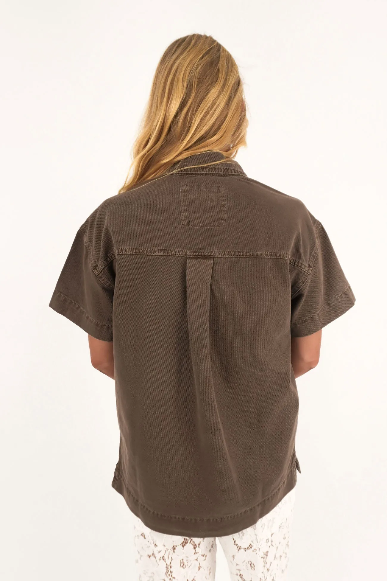 Simi Denim Shirt Cocoa Fashion Comfort