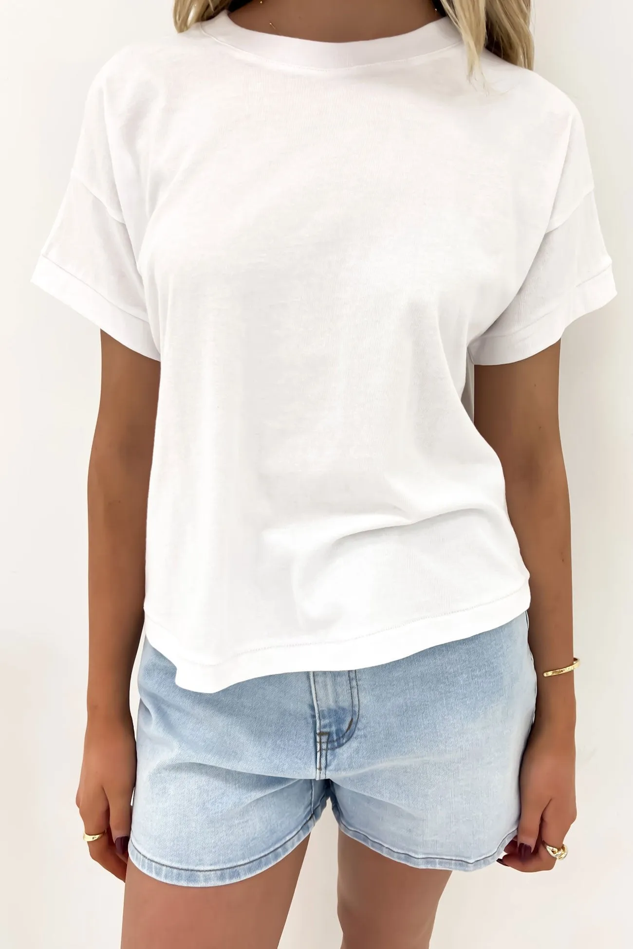 Habitat Tee White Minimalist Comfort