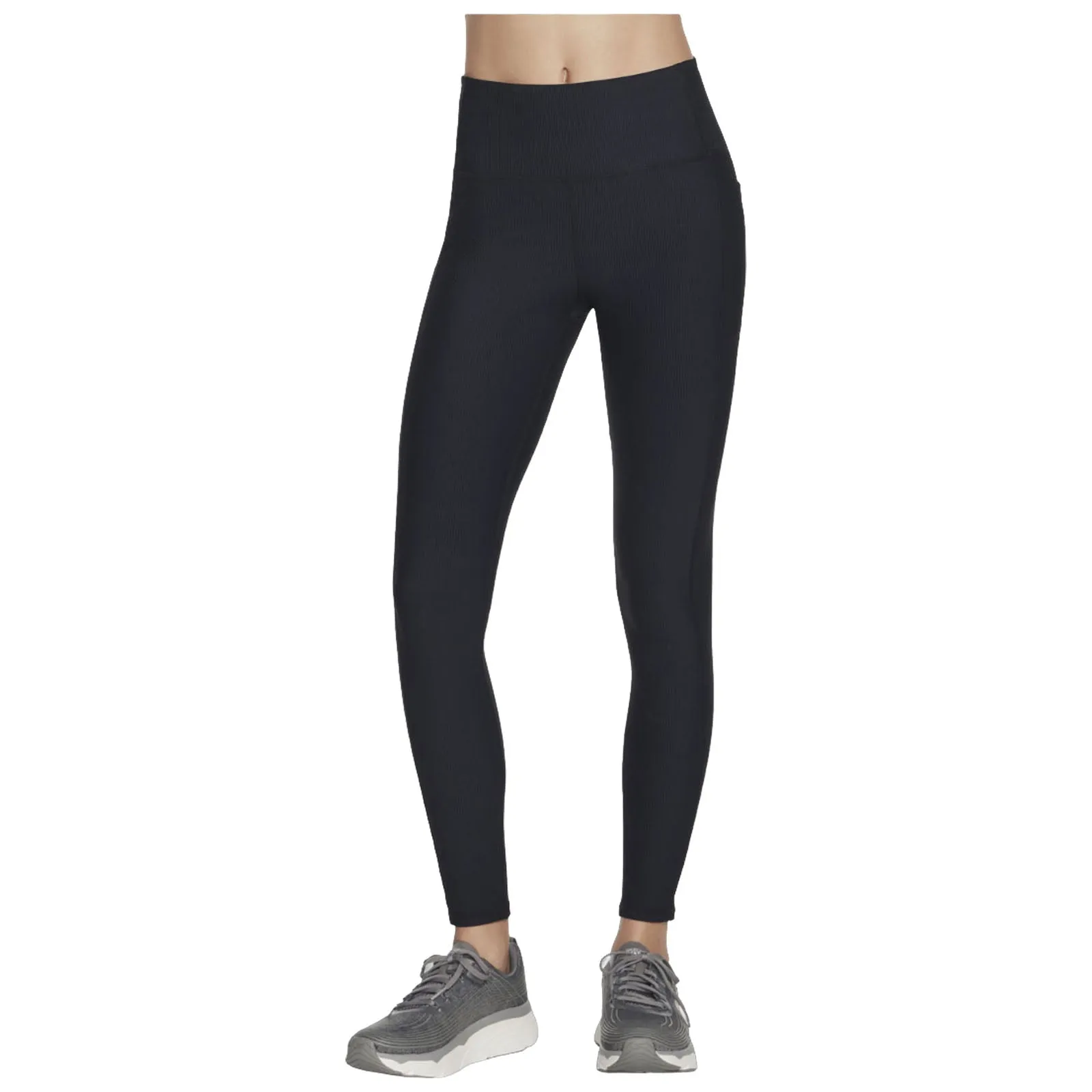 Skechers Ladies GO FLEX RIB High-Waisted Leggings Elastic hemline
