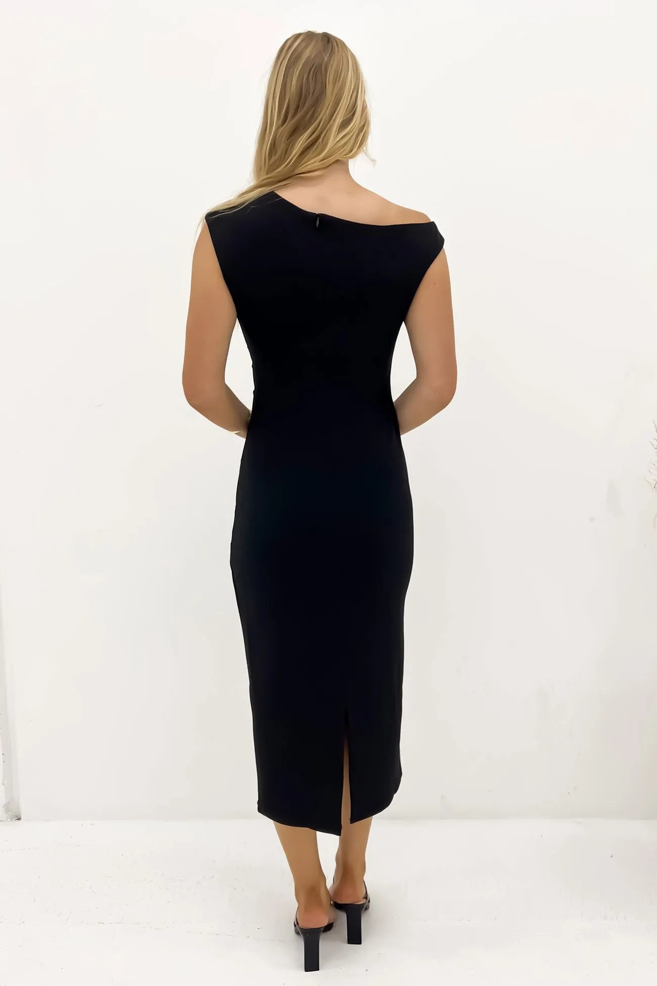 Sylvie Midi Dress Black Bold Movement