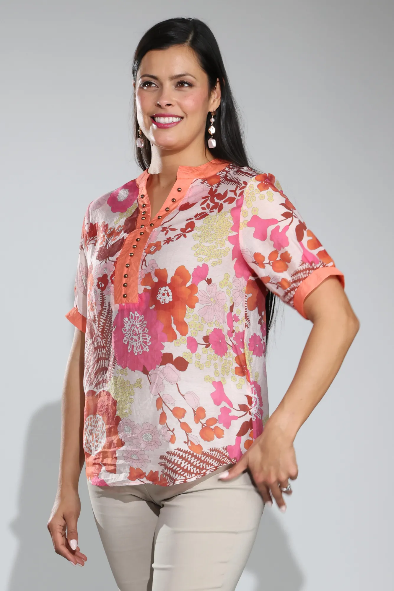 Low Impact Manufacturing Blouse | ORANGE | 0024C1
