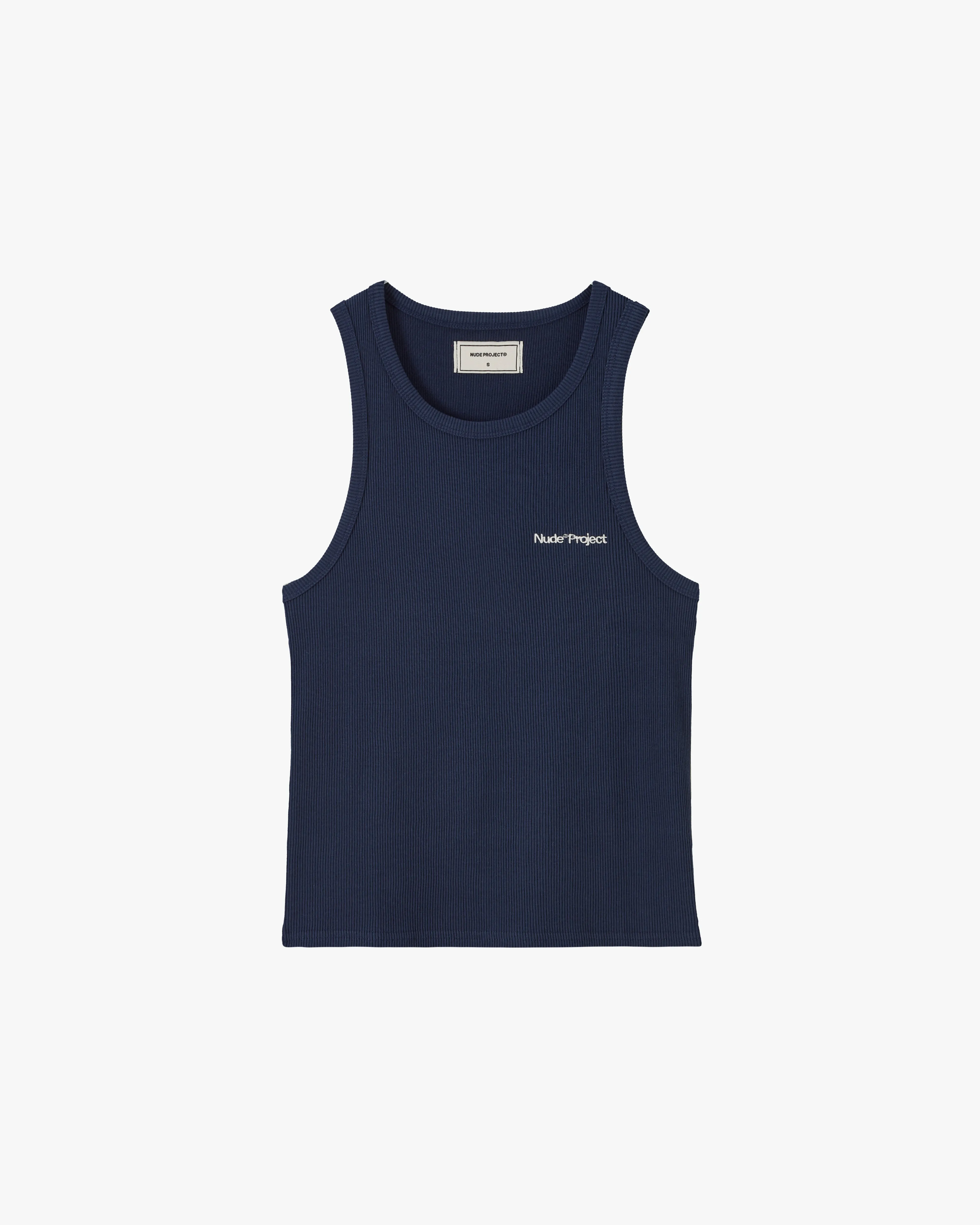 Basic Tank Top Navy/Yellow Slim Fit Jeans