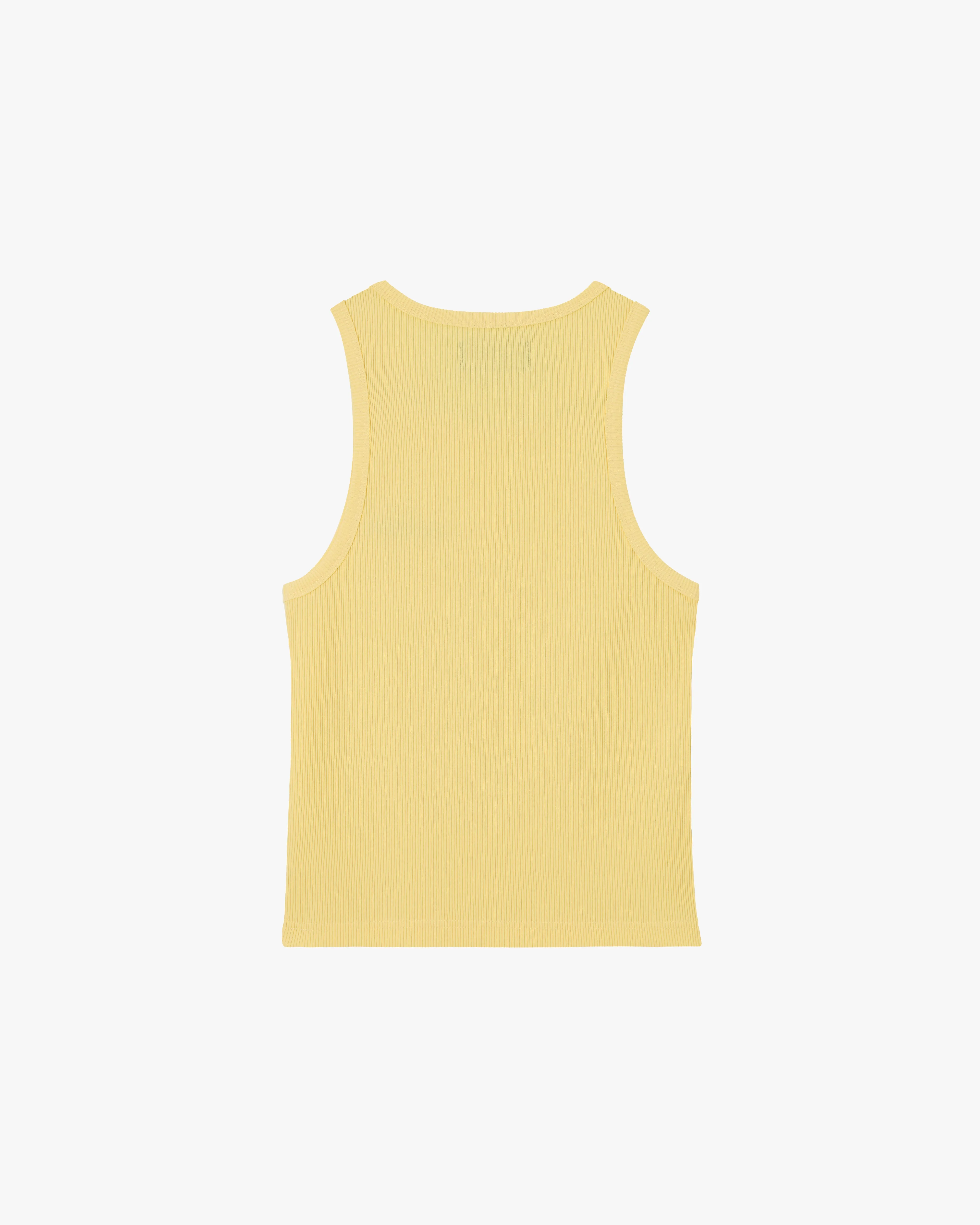 Basic Tank Top Navy/Yellow Modern Fashion StaticFree Lining