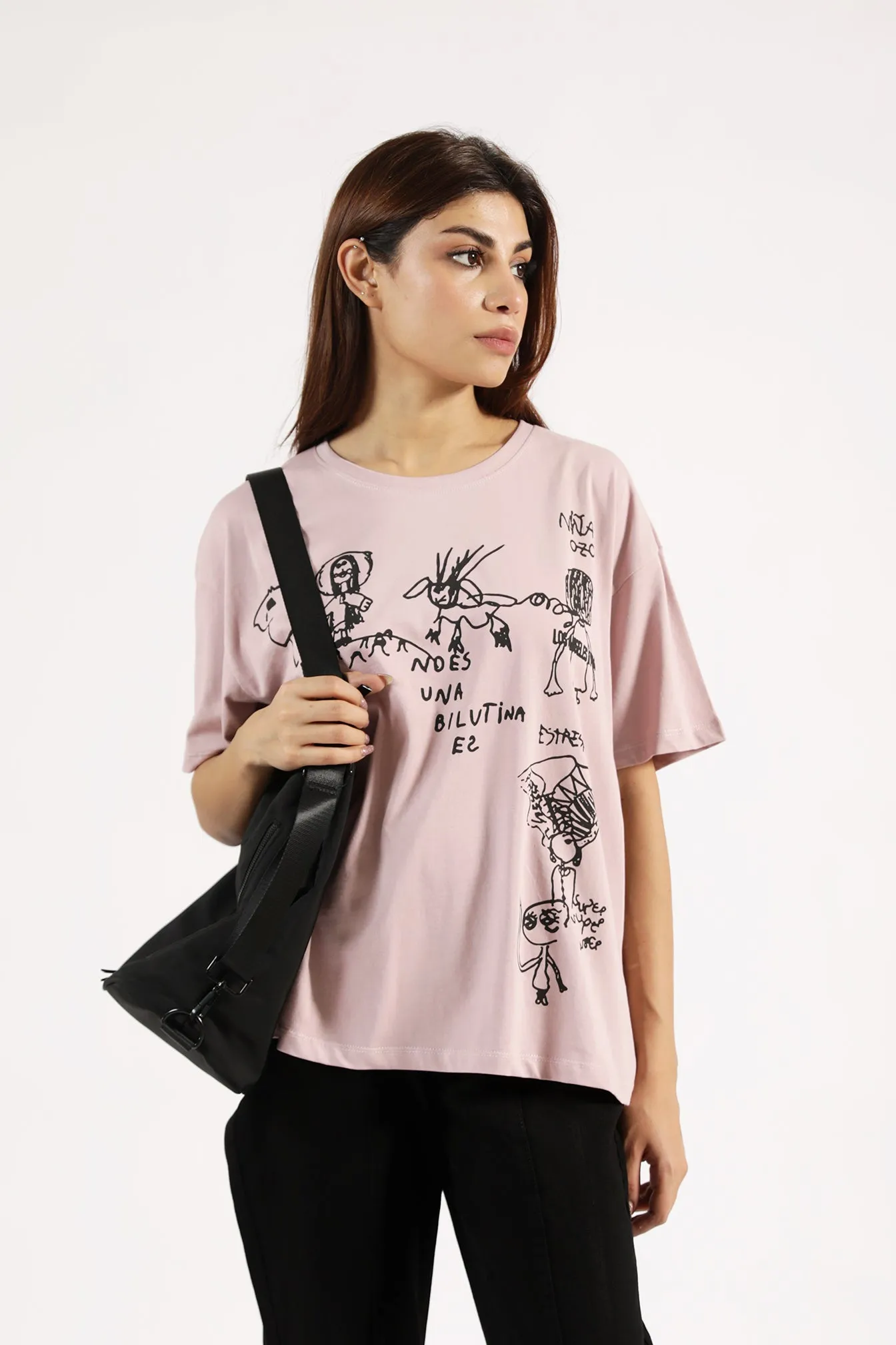 GRAPHIC OVERSIZED TEE Trendy All-Day