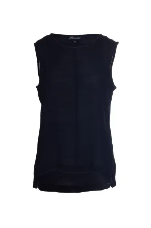 Bold Core Ocean Fit Sleeveless unlined Top | Black | 8821A1