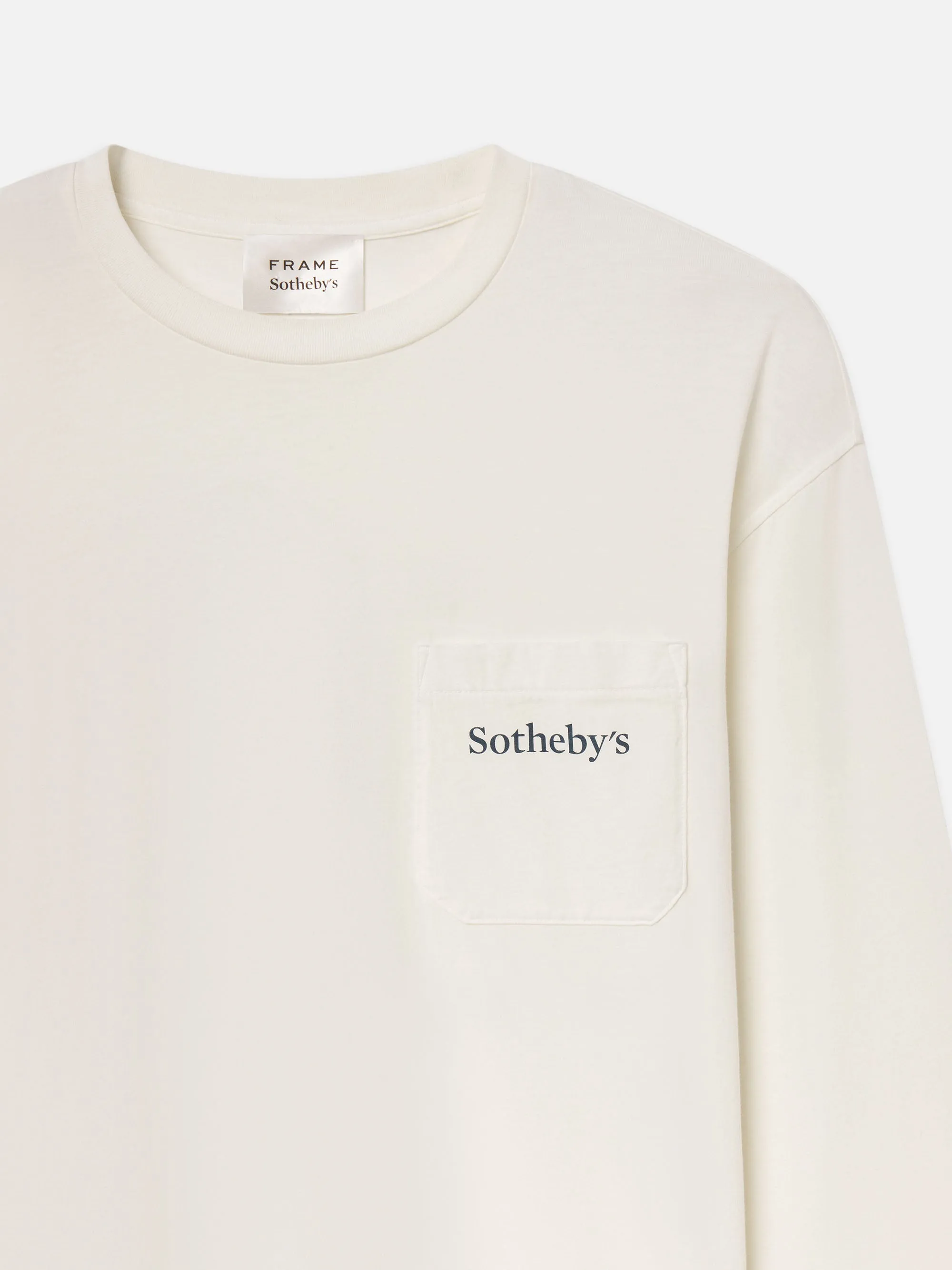 Sotheby's Unisex Long Sleeve Tee -- White Comfort Design