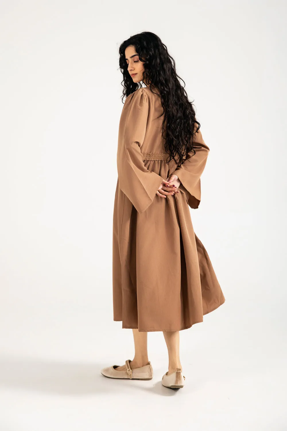 LONG DRESS WITH LACE DETAILS Breezy Style