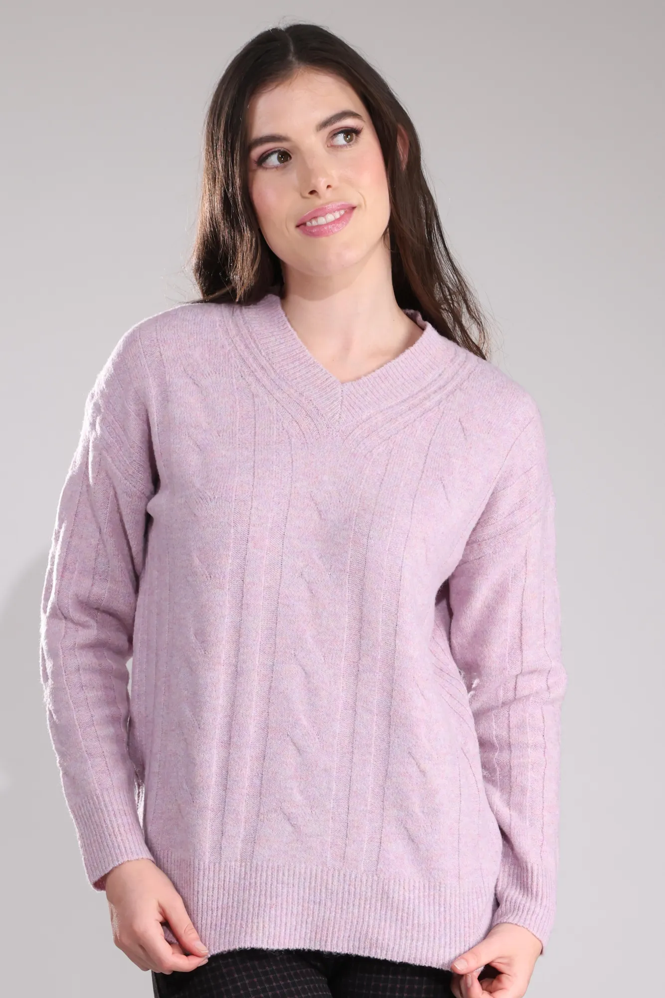 Jumper - Knitwear | LILAC MARLE | 6876B1 HighDensity Knit Cozy Mood
