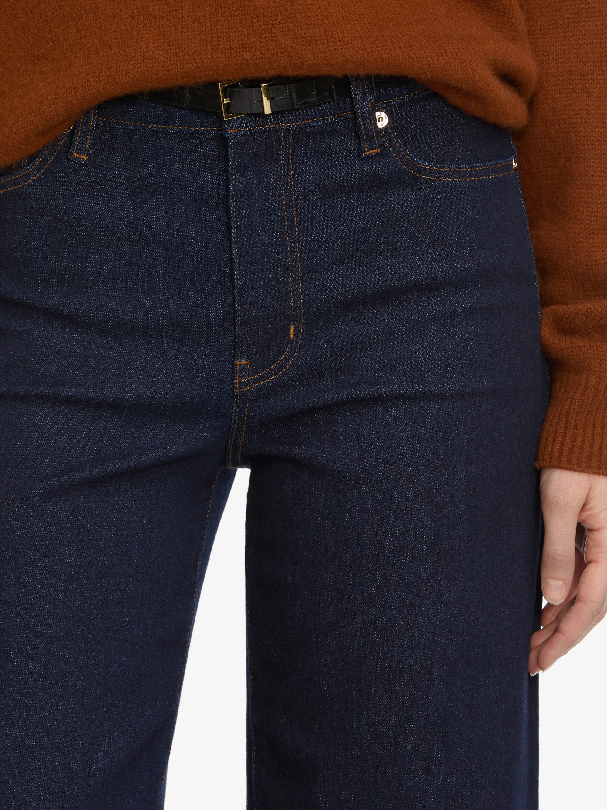 Le Slim Palazzo -- Rinse Gusseted Crotch