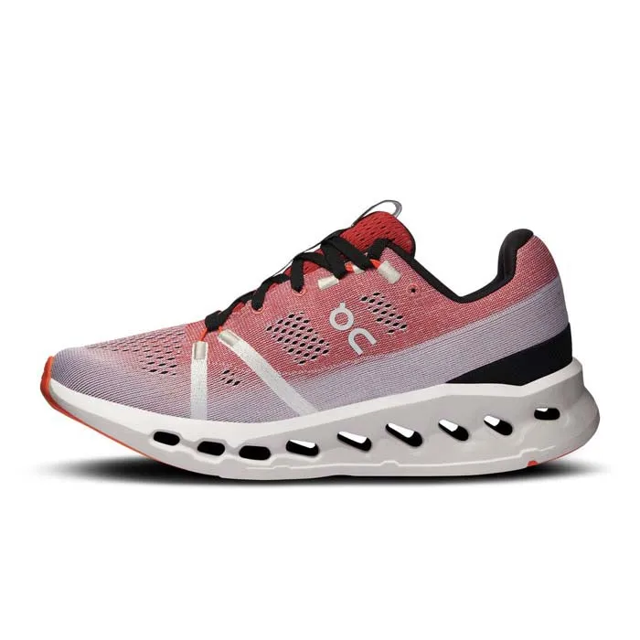 Womens On Running Cloudsurfer in Auburn/Frost running in solid colors Function - rich
