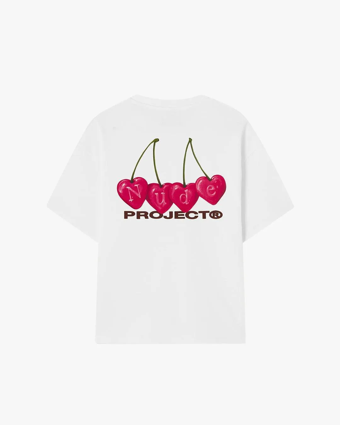 Reflective accents ThermalRegulating Fabric Cherry Tee White