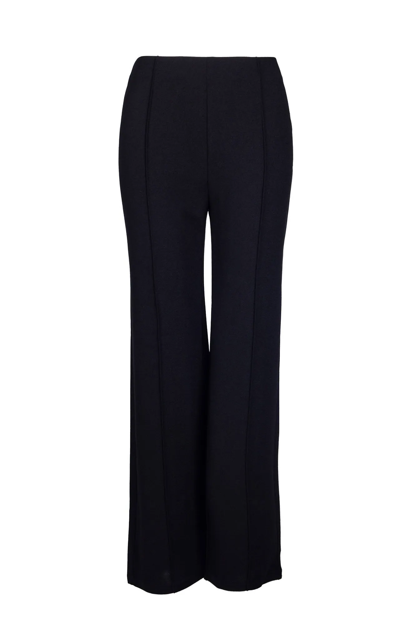 Short Stretch Crepe Pants | Black | 8225B1 HighWaistSupport