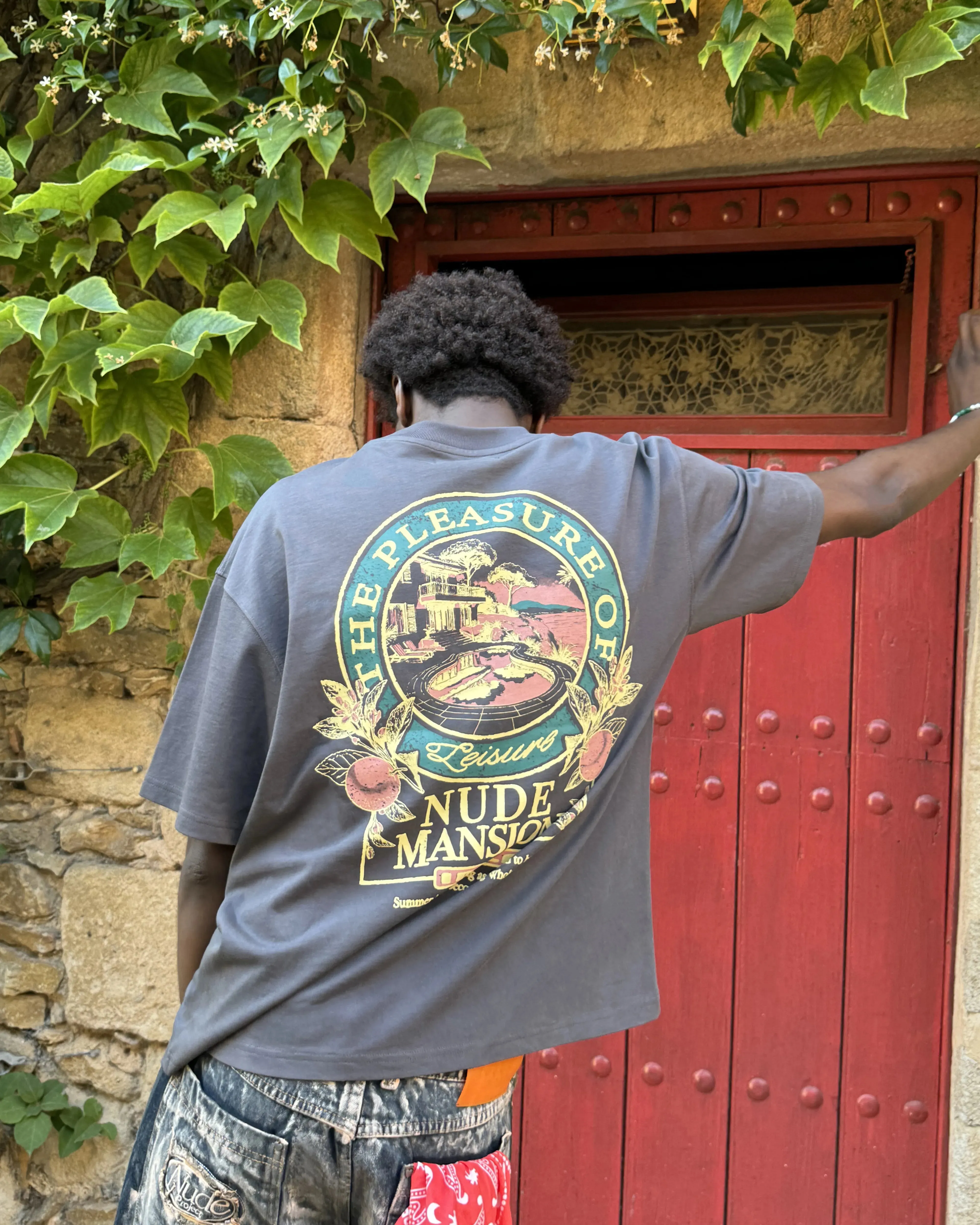 ThermalRegulating Fabric Sporty Style Mansion Tee Ash