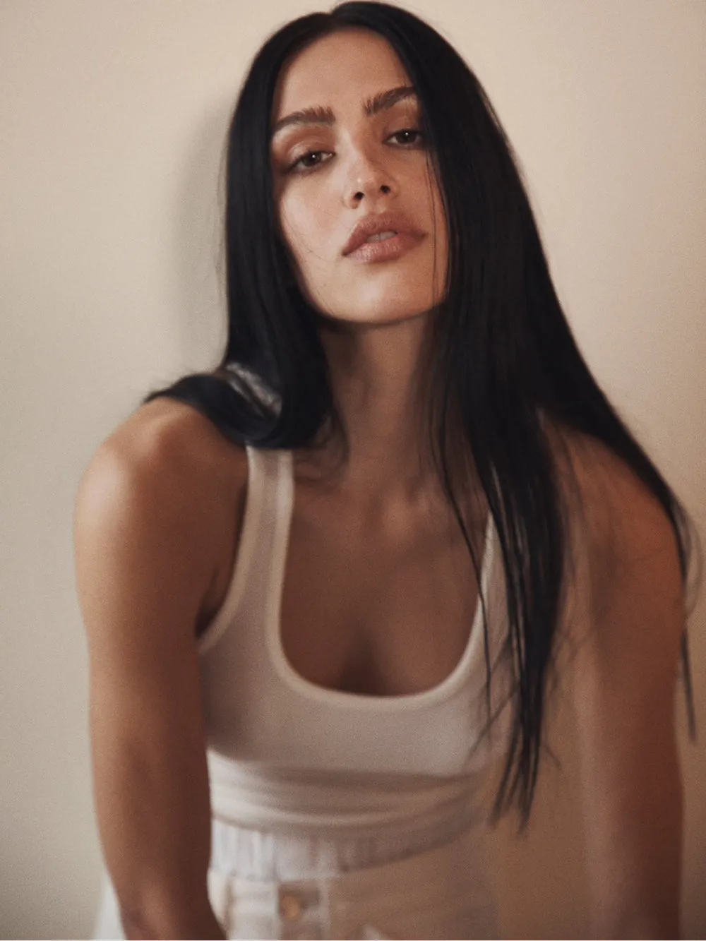 Quick Access LowImpact Manufacturing Rib Scoop Neck Tank -- White