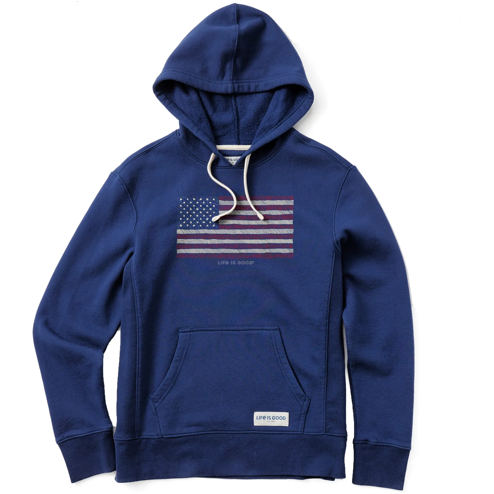 Women's Yankee Doodle Flag Simply True Fleece Hoodie product twill durability