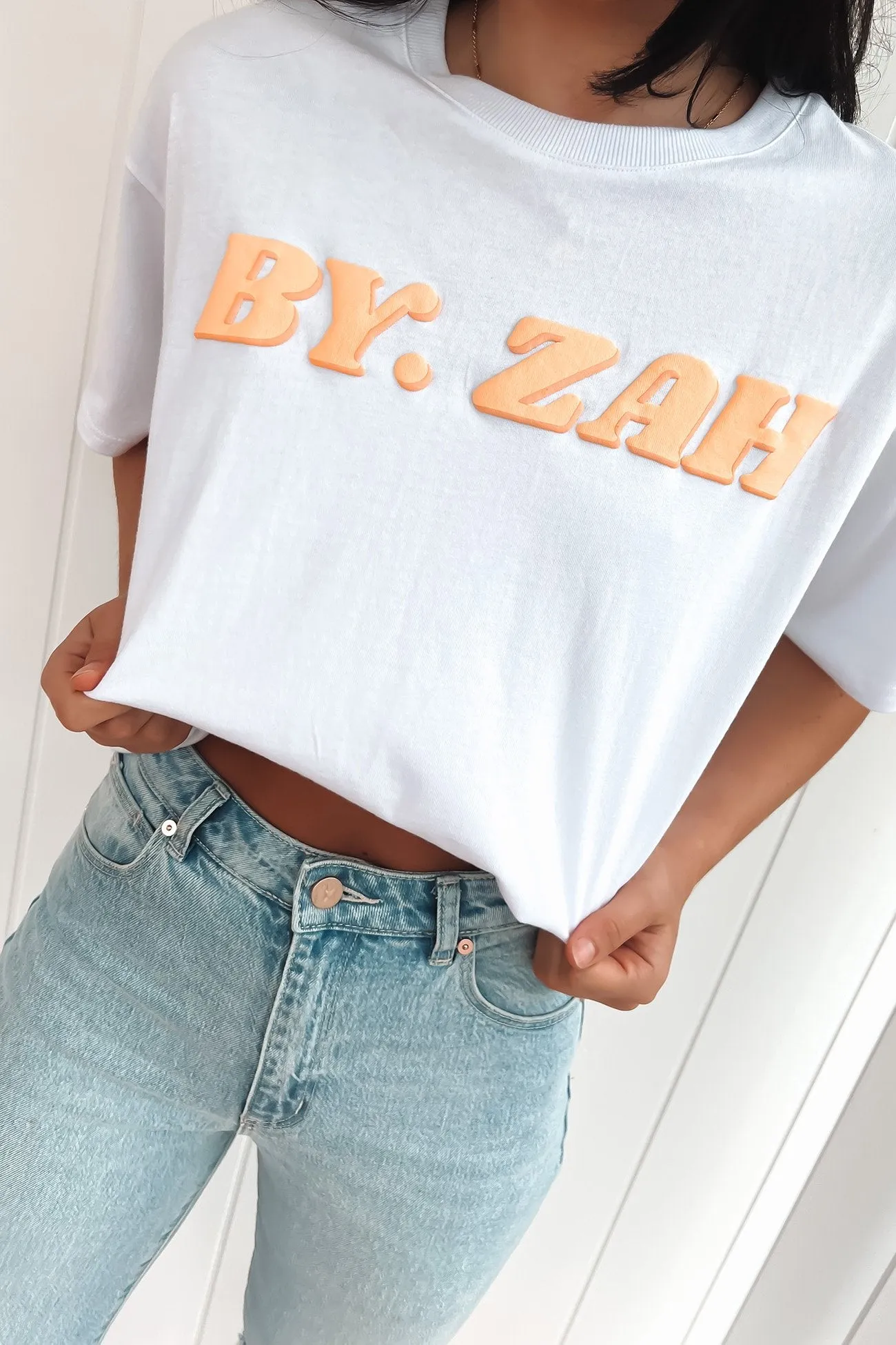 Take It Easy Tee White Comfortable Style Weekend Ready
