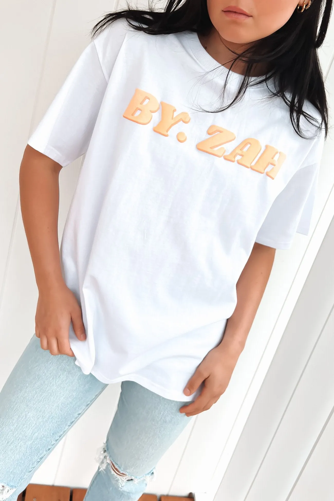Take It Easy Tee White Everyday Look EcoFriendlyMaterial