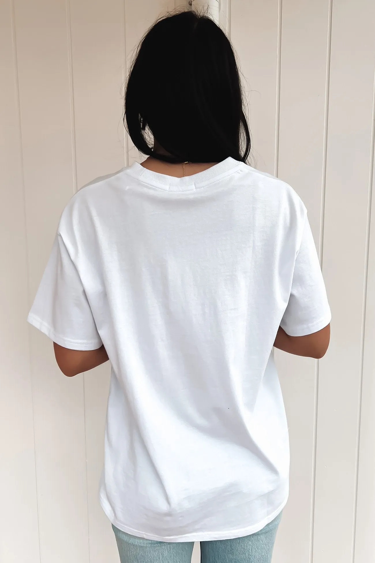 Take It Easy Tee White Soft and Flexible Everyday Top