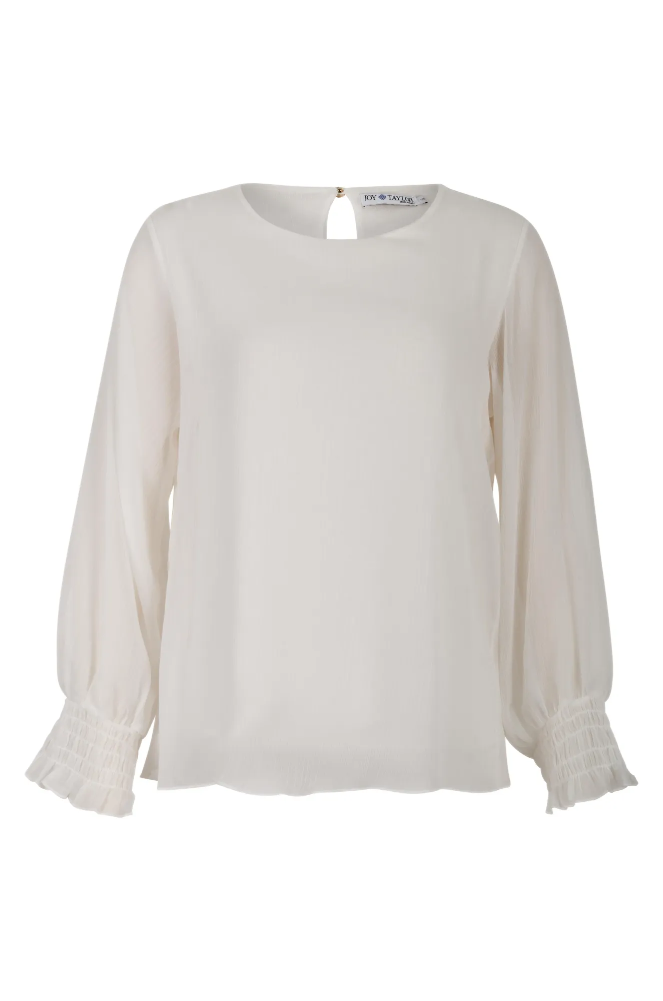 Made in Italy Chiffon Top | WHITE | 0301A1 Professional Look FourWay Stretch