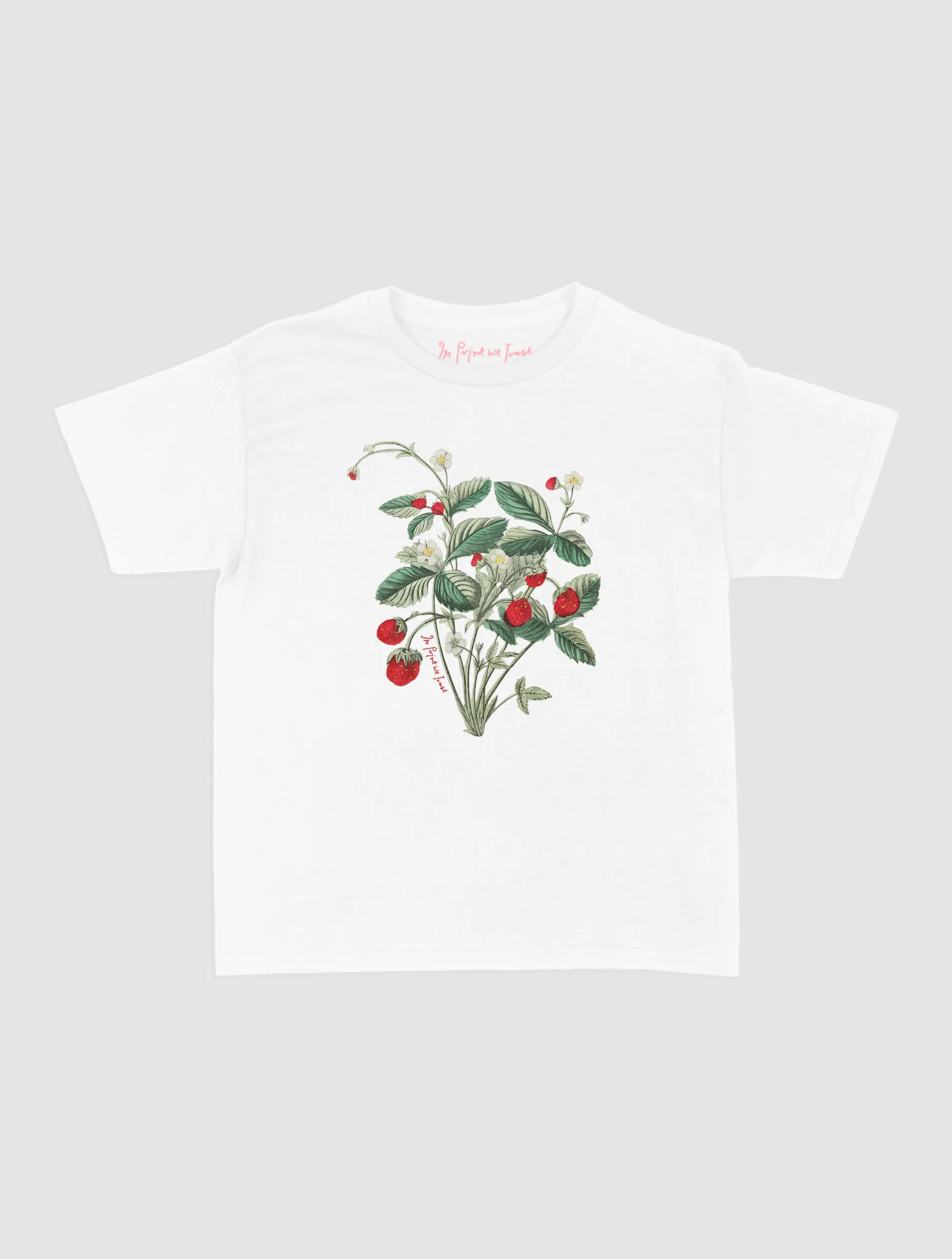 Layered Neckline wild strawberry baby tee