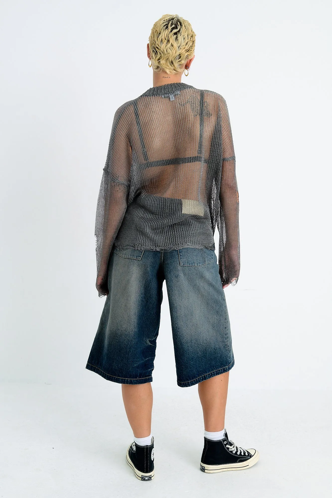 Fever Loose Metallic Knit Soft Palette Moisture Management System