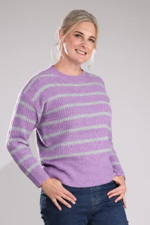 Jumper - Knitwear | Lilac/Silver | 7302B1 Daily Favorite