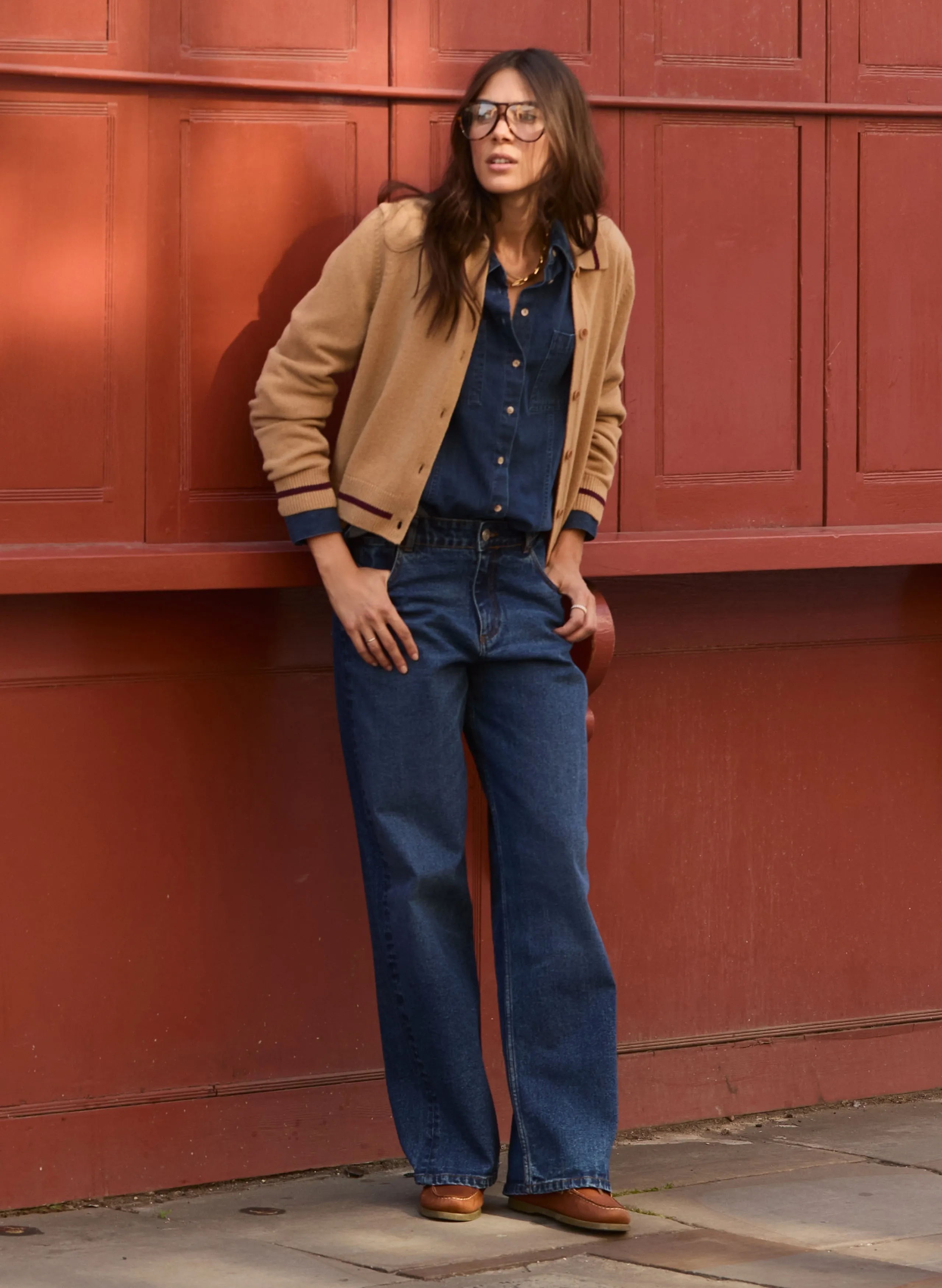 Chill Vibe Gillian Wool Blend Collar Cardigan