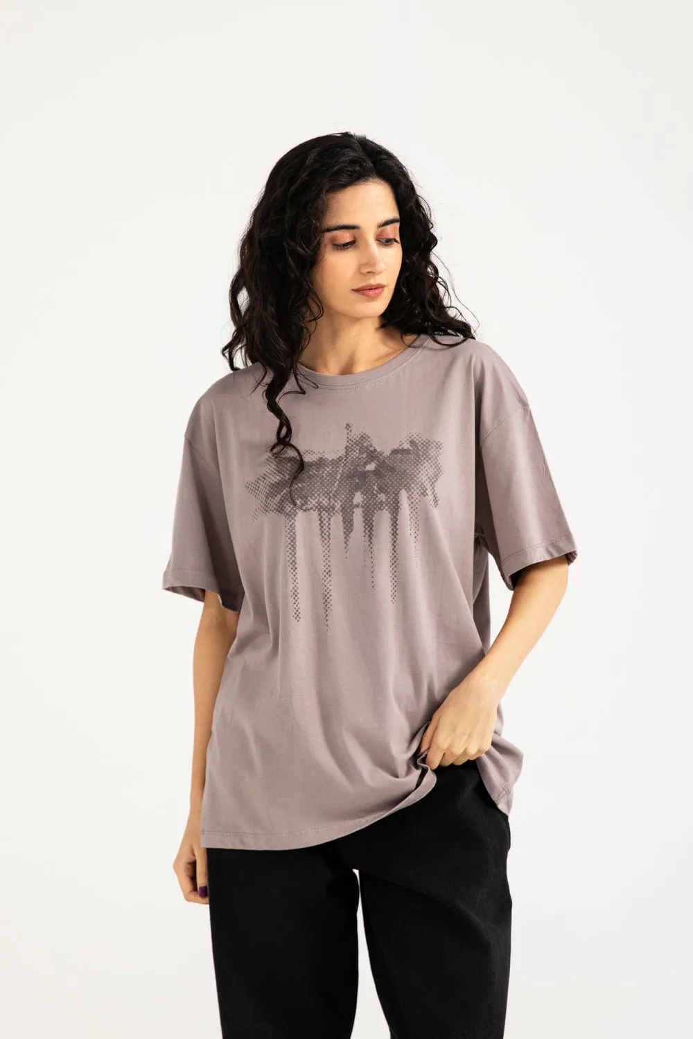 Summer Style Thermal Regulation Layer GRAPHIC OVERSIZED TEE