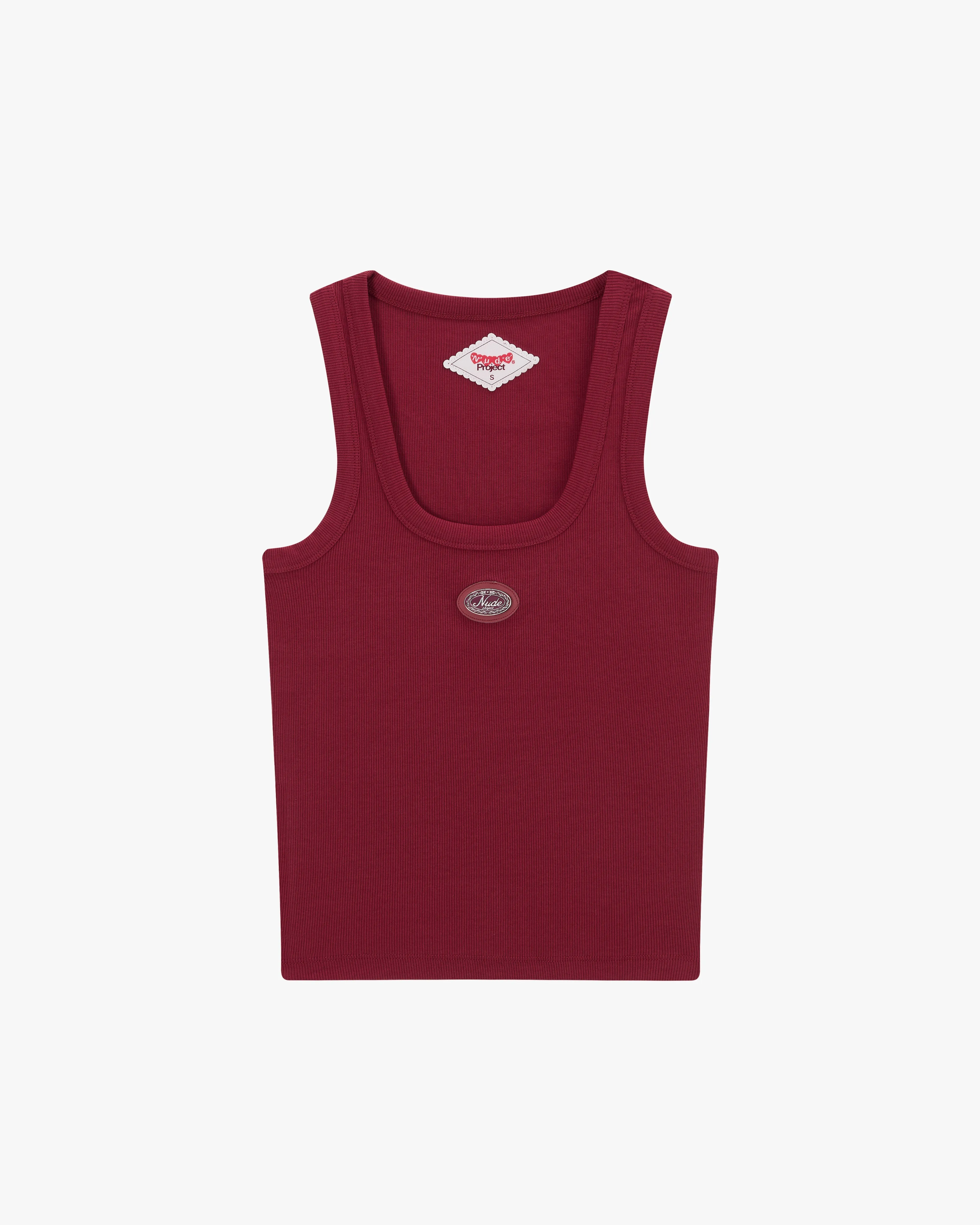 Adjustable Hem Sophisticated Pleasure Tank Top Burgundy
