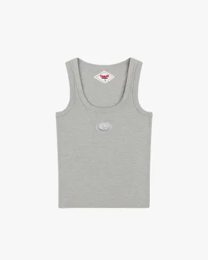 Sophisticated Pleasure Tank Top Grey Comfort waistband Sporty Look