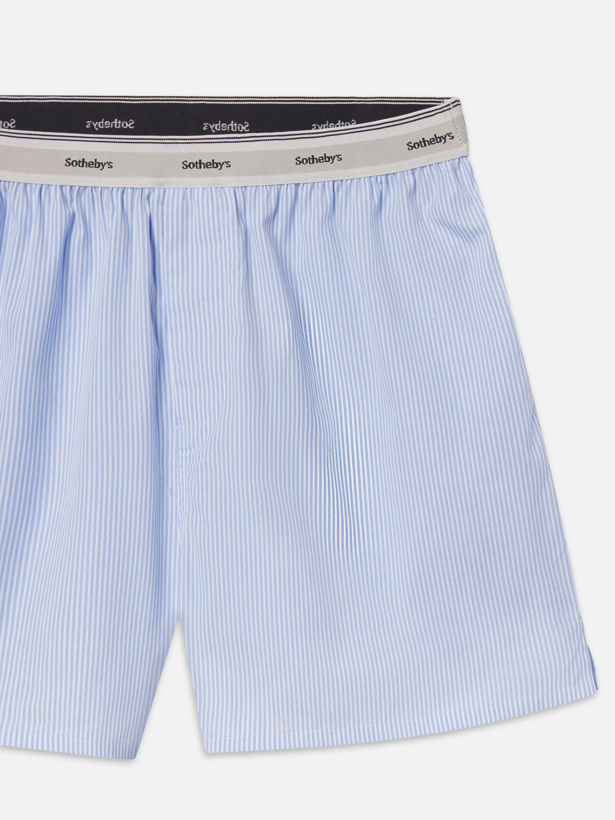 Sotheby??s Unisex Boxer Short -- Blue Stripe Prince Core EcoFriendly Dye