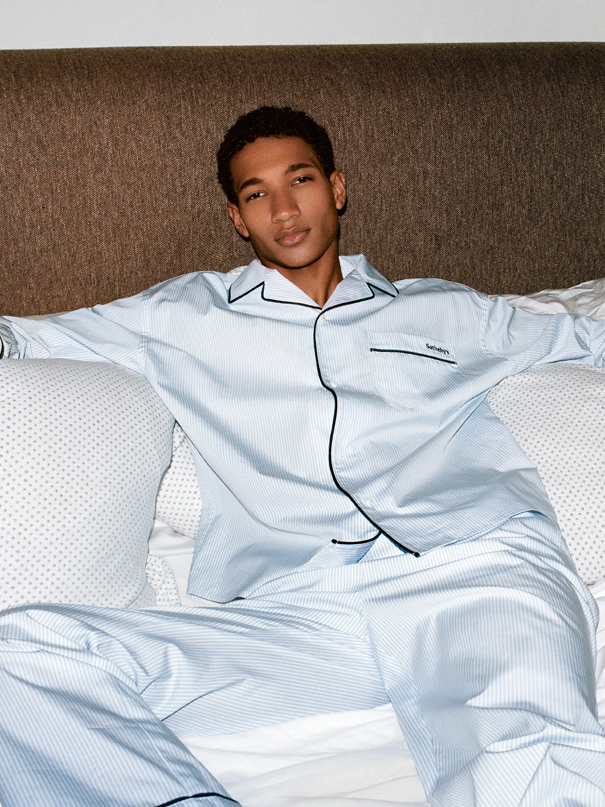 Sleek Comfort Sotheby's Unisex Pajama Pant -- Blue Stripe