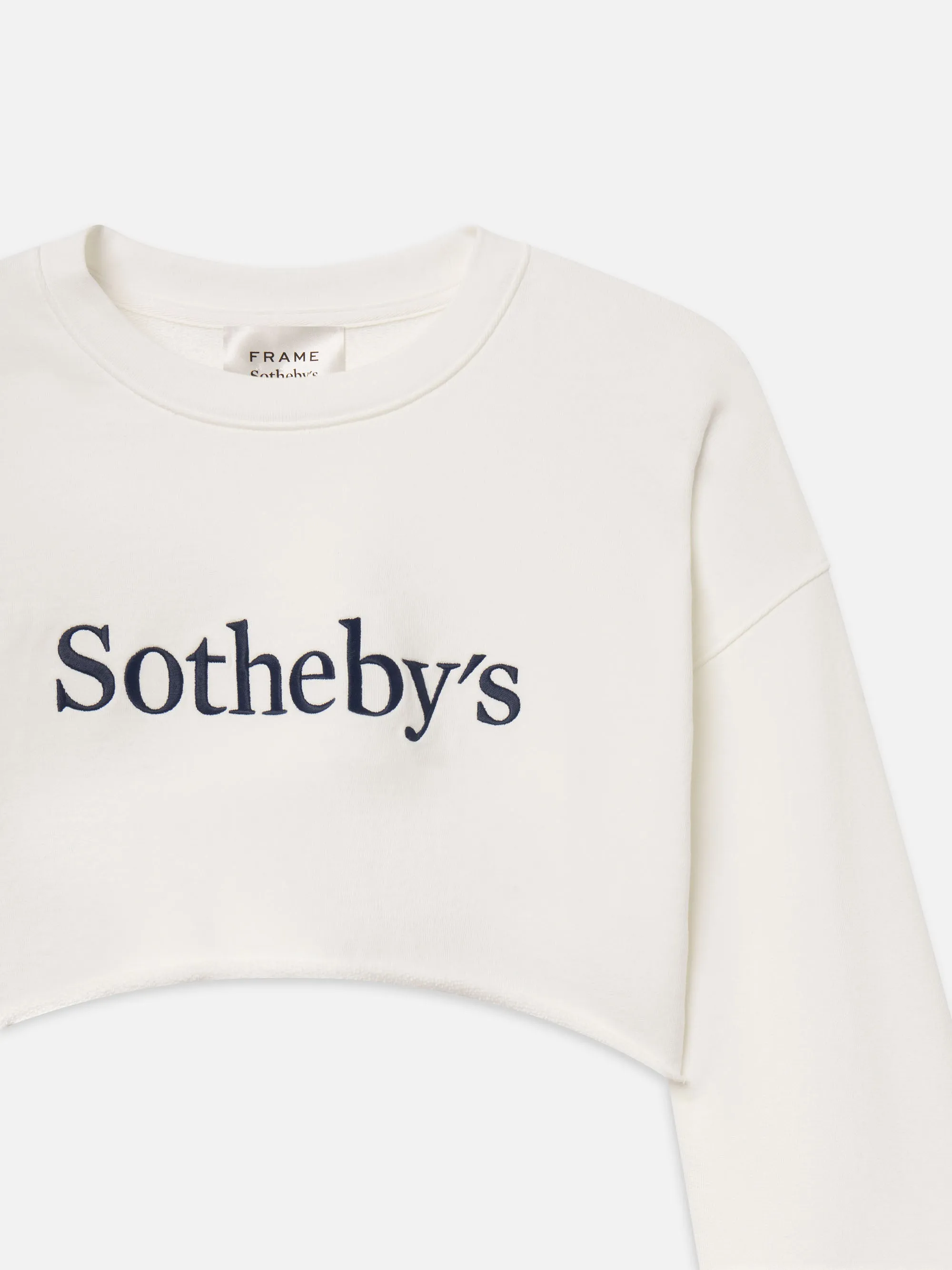 Sotheby??s Women's Cropped Sweatshirt -- Cream Seasonal Warmth