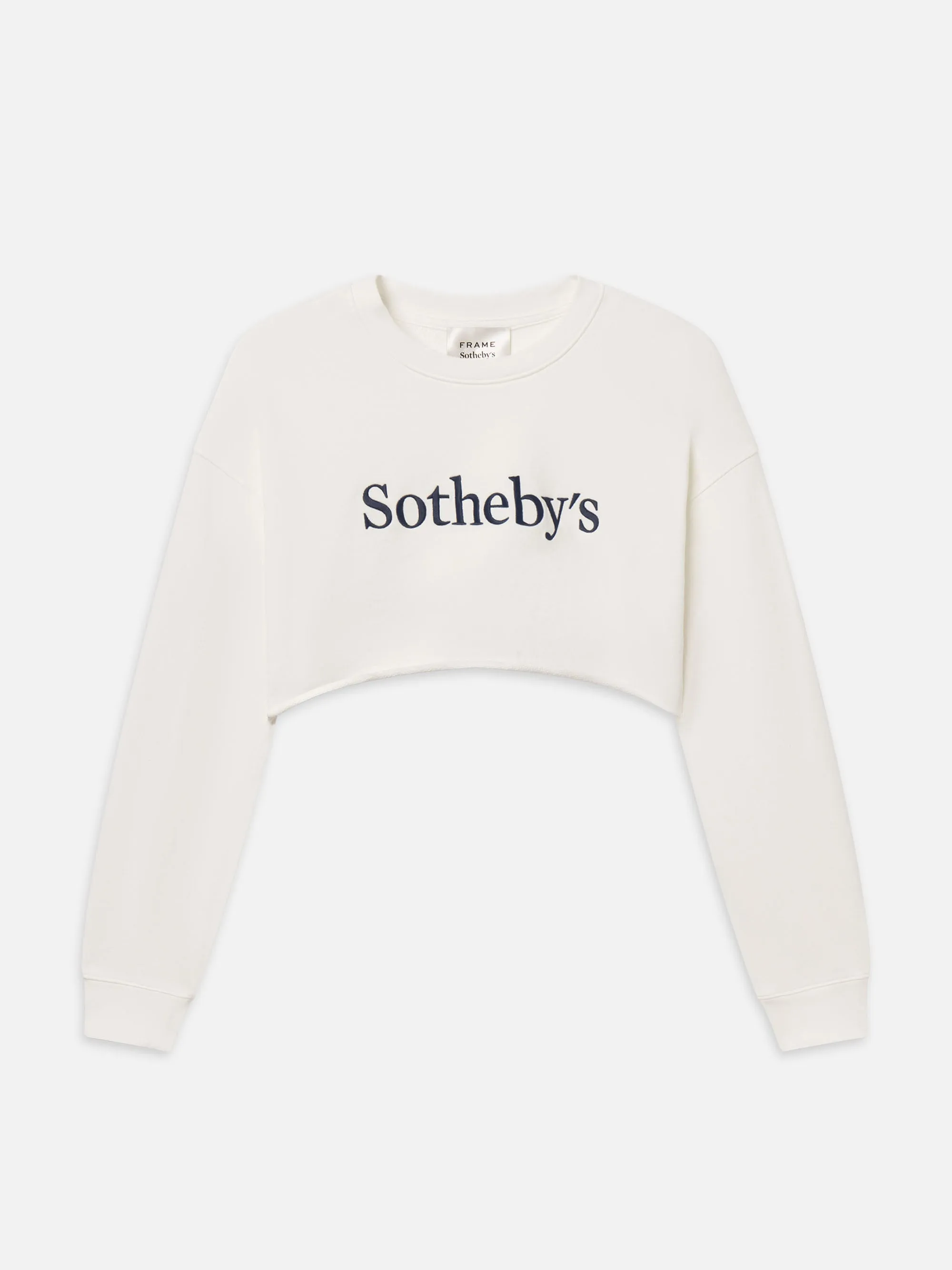 Sotheby??s Women's Cropped Sweatshirt -- Cream Non Chlorine Bleach Safe Urban Classic