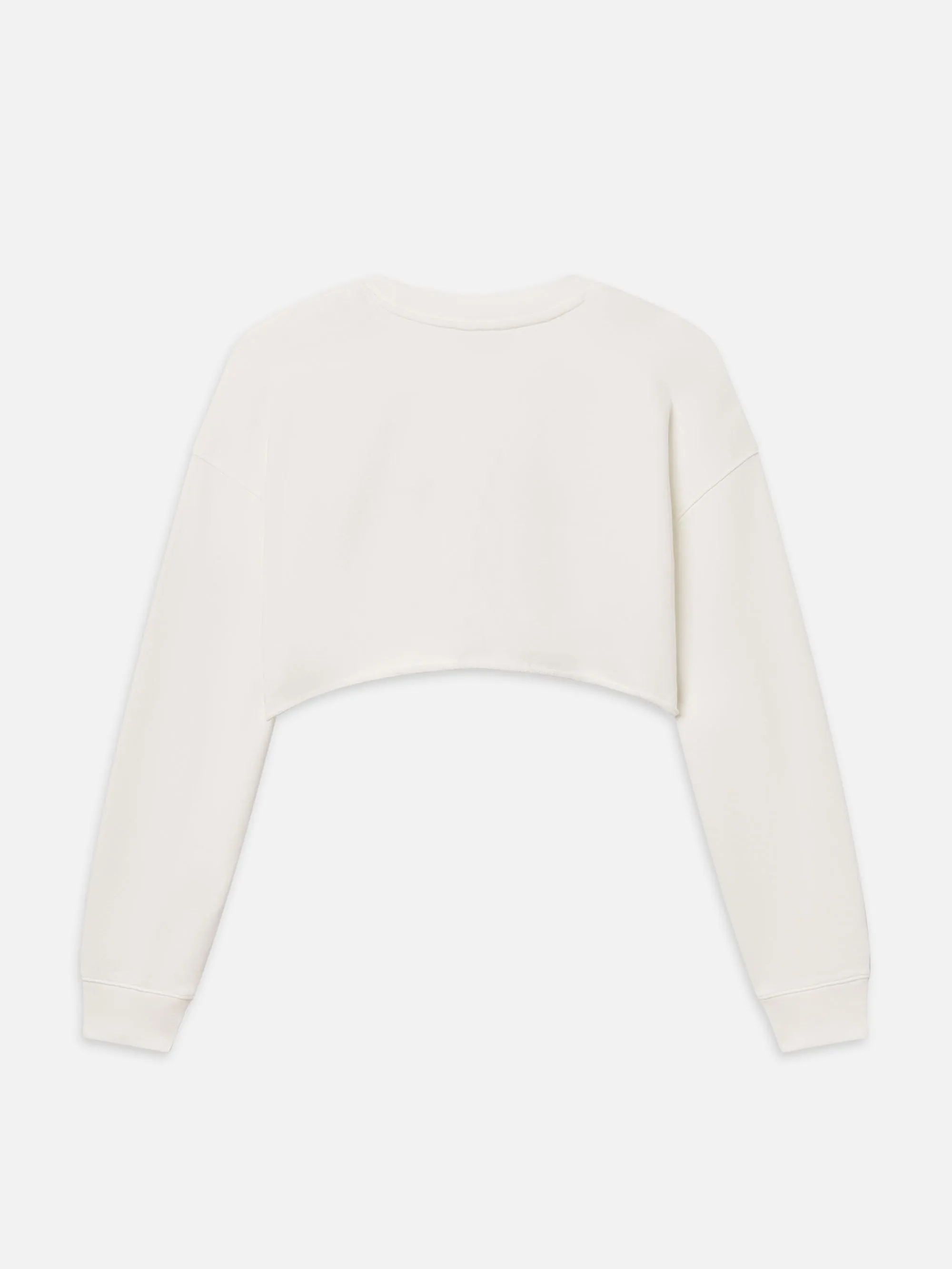 Layered Texture Sotheby??s Women's Cropped Sweatshirt -- Cream