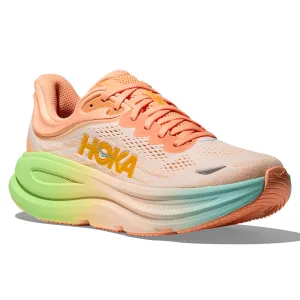 Cushioned heel cup reinforced - heel shoes Womens Hoka Bondi 9 in Frost/Pale Tangerine