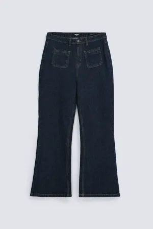 FLARED FIT DENIM Snag Resistant Fabric Functional Ease