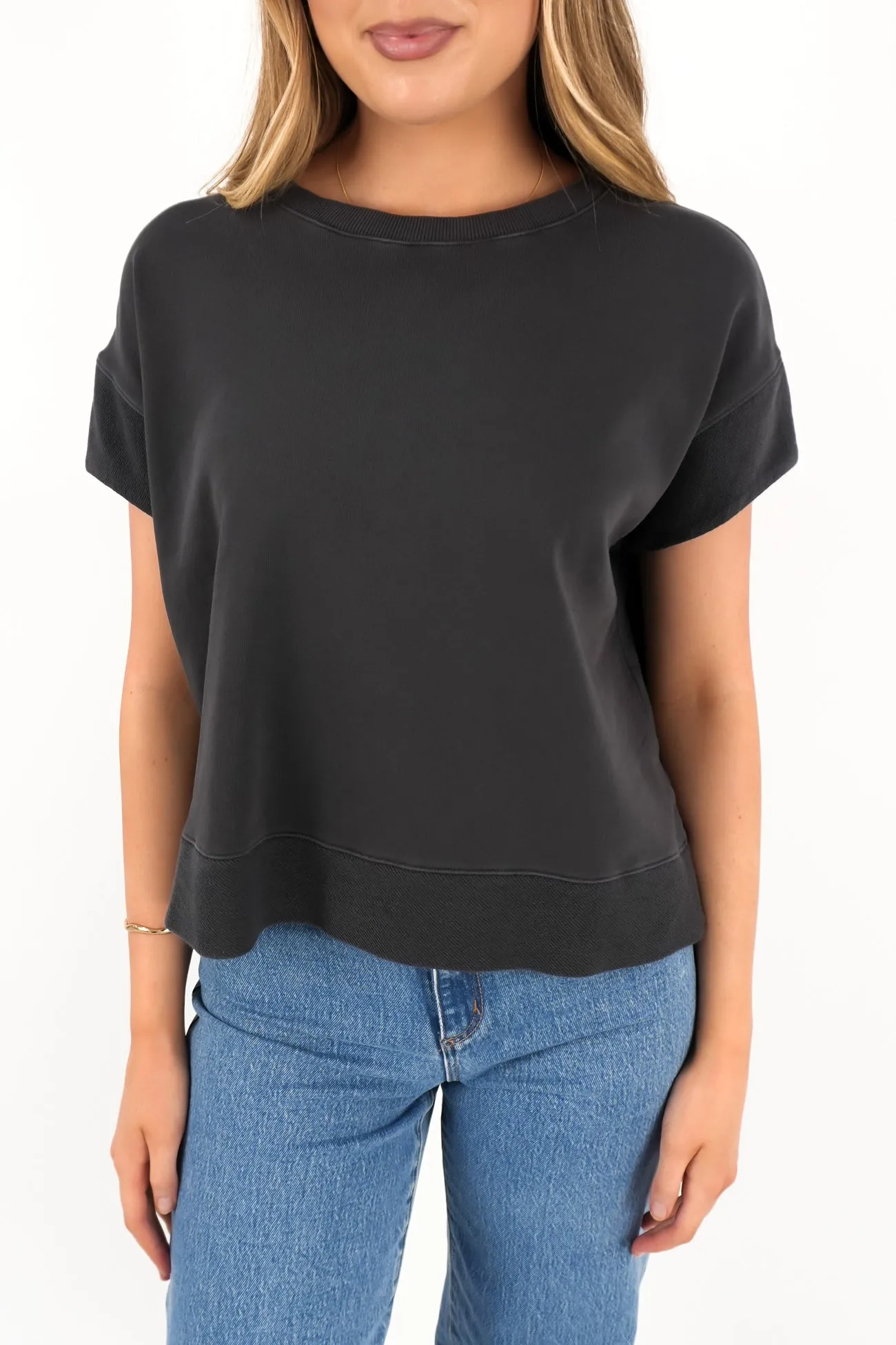 Eco Friendly Dye NonIrritatingTags Hustler Tee Charcoal