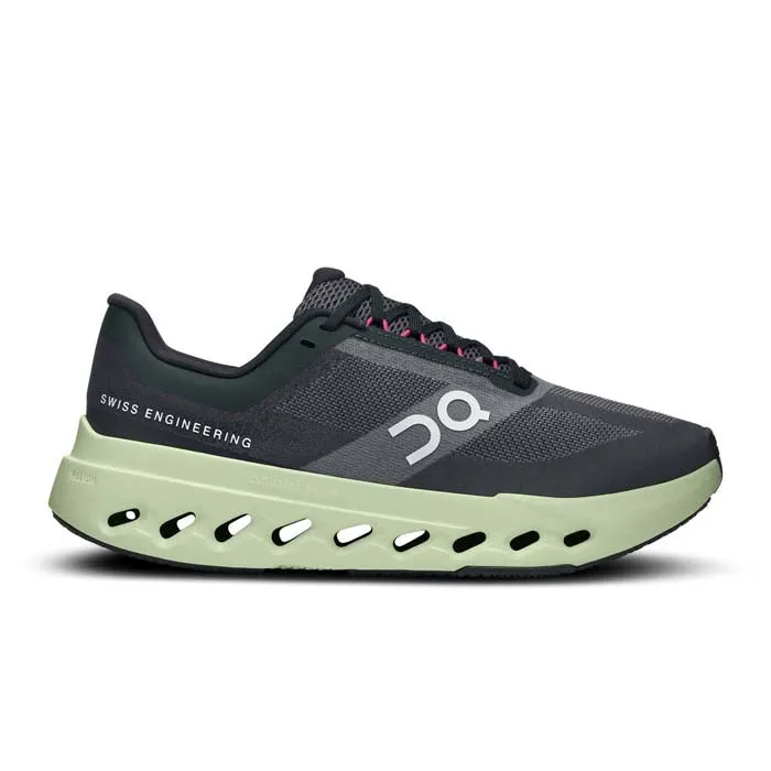 Pressure Relief Grooves Compression Molded Outsole Womens On Running Cloudsurfer Next in Black/Lima