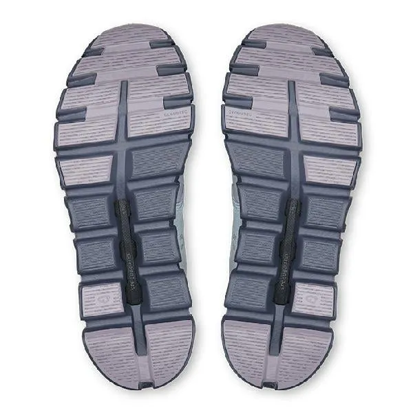 Womens On Running Cloud 6 WP in Heather/Metal rubber - outsole